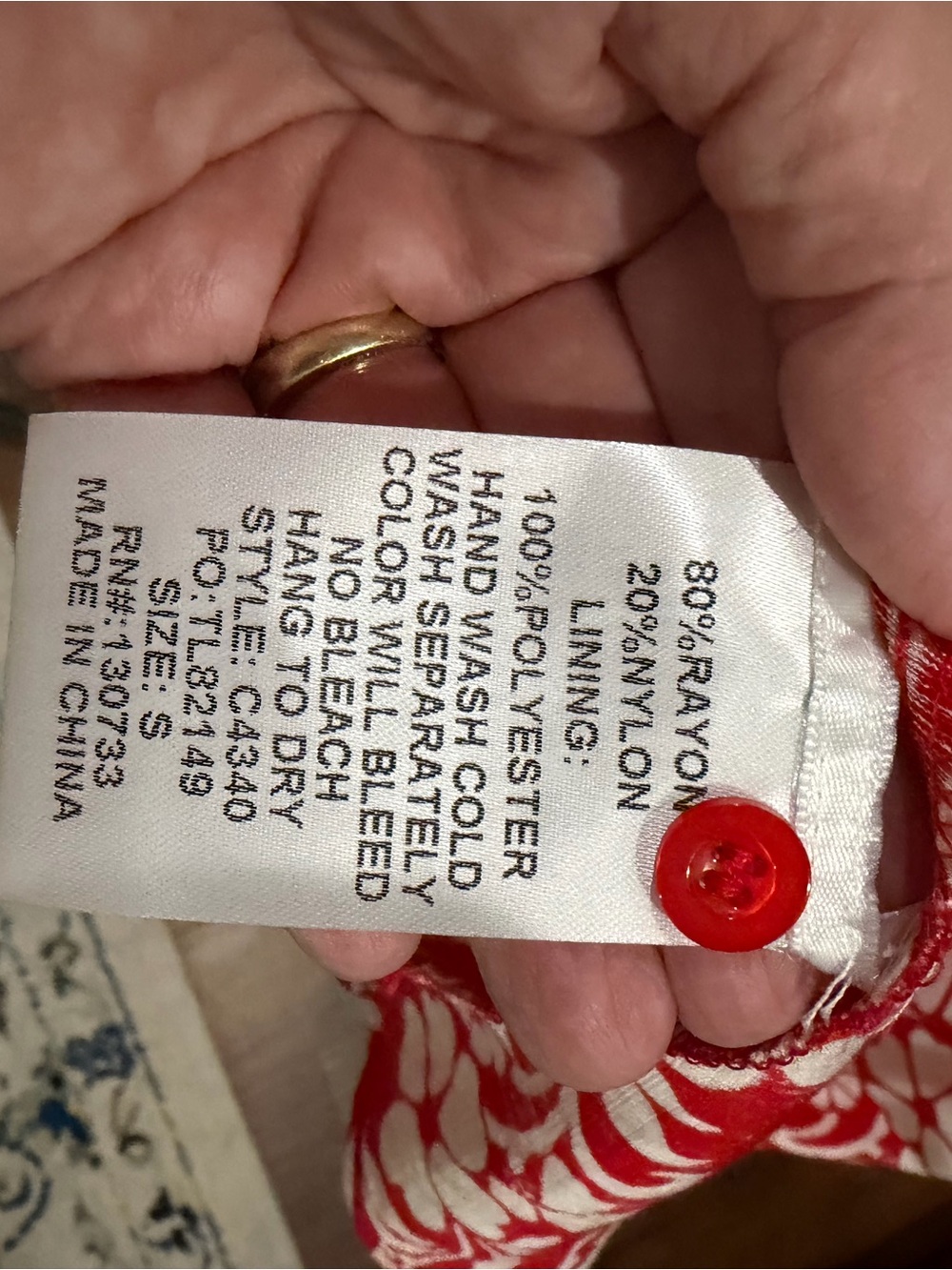 Fun- Umgee Red & White Floral Print Sleeveless Midi Dress. Worn Once. Small. - Picture 7 of 7